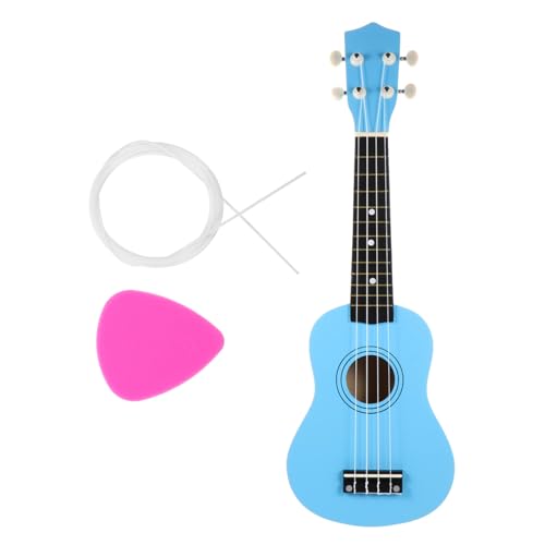 VICASKY Ukulele Akustische Mini Gitarre Musikinstrumente Kinderspielzeug Kinderspielzeug Kindergitarre Mini Instrumente Musikspielzeug Holz Blau von VICASKY