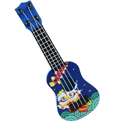 VICASKY Ukulele Bausatz Gitarre Winzig Spielzeuggitarre Für Kleinkinder Gitarre Sprengen Musical Mini Instrument Gitarre Vorgeben Musik -Gitarren- Puppenzubehör Blue Abs von VICASKY