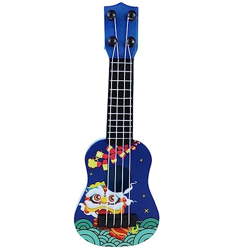 VICASKY Ukulele Gitarre sprengen Spielzeuggitarre für Kleinkinder Gitarre winzig Musical kinderinstrumente musikinstrumente Blaue dekorative Mini-Gitarre Miniaturspielzeug Abs Blue von VICASKY