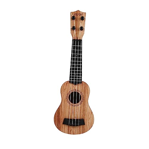 VICASKY Ukulele Gitarrenspielzeug Für Kleinkinder Kindergitarre Für Jungen Gitarreninstrument Kleine Gitarre Elektrische Ukulele Musikinstrumente Gitarre Xylophon Beige Holz von VICASKY