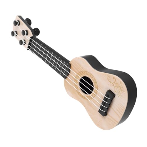 VICASKY Ukulele kinderinstrumente musikinstrumente für Simulations-Ukulele für Kleinkinder Xylophon Ukulele-Instrumente Ukulele- Plastik Beige von VICASKY