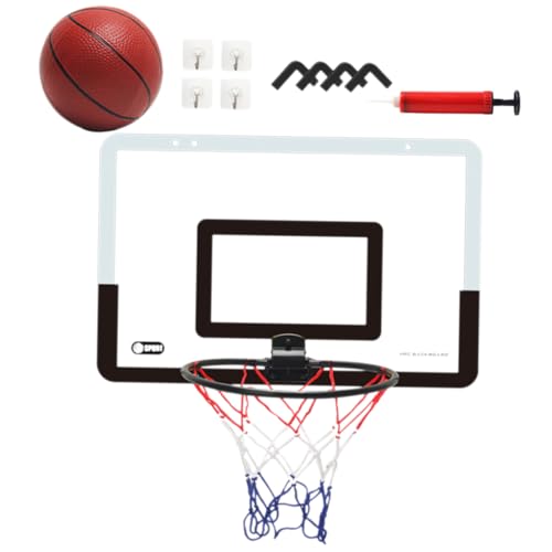 VICASKY Verschleißfestes Basketballset Für Indoor Basketballkorb Mit Wetterfestem Netz Inklusive Schaumstoffbasketball Ideales Für Drinnen Und Draußen Fördert Bewegung Und Spaß von VICASKY