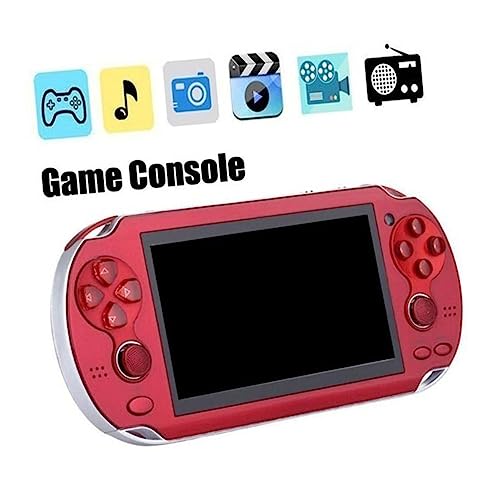 VICASKY Videospielkonsole Handheld spielkonsole Handheld-Spielekonsole Multimedia-Player rot von VICASKY