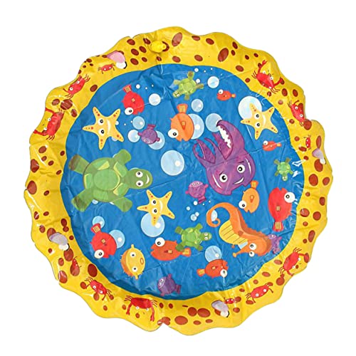 VICASKY Wassermatte wasserspiel Matte Wasserspielmatte aufblasbares Spielzeug Outdoor-Spielspielzeug für Kinder kinderspielzeug Wasserspray-Spielzeugmatte Wassersprinkler-Pad Colorful von VICASKY