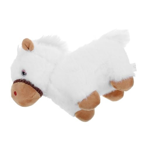 VICASKY Weißes Pferd Plüschtier Kuscheliges Stofftier als Maskottchen für Neujahr und Geburtstagsfeiern für Heimdekoration Lebensecht VICASKY Weißes Pferd Plüschtier Kuscheliges Stofftier als Maskottchen für Neujahr und Geburtstagsfeiern für Heimdekoration Lebensecht von VICASKY