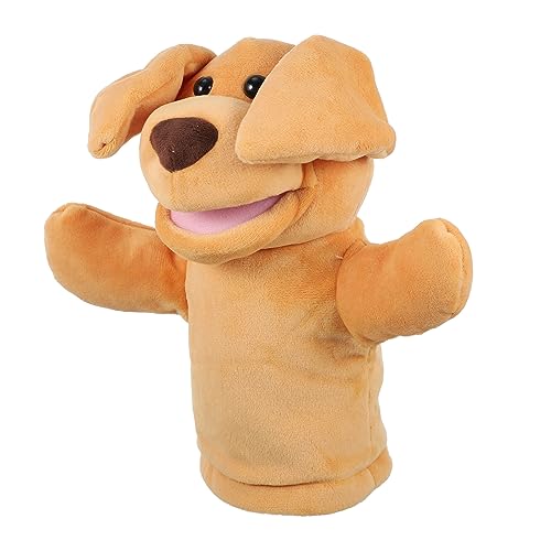 VICASKY Welpen-Handpuppe interaktives kinderspielzeug hühner Hand Puppet et Kuscheltier Geschichtenerzählendes Handpuppenspielzeug Hund Handpuppe Plüschpuppe Orange von VICASKY