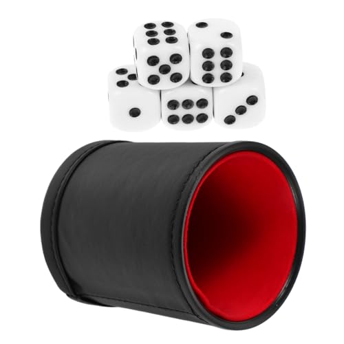 VICASKY Würfelbecher aus PU Leder mit Filzfütterung Geräuschdämpfend für Bar und Familienspiele Stilvoller Dice Shaker Perfektes Zubehör für Brettspiele und Partyspaß VICASKY Würfelbecher aus PU Leder mit Filzfütterung Geräuschdämpfend für Bar und Familienspiele Stilvoller Dice Shaker Perfektes Zubehör für Brettspiele und Partyspaß von VICASKY
