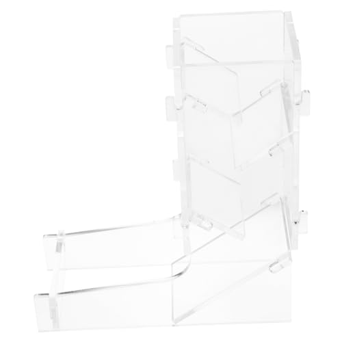 VICASKY Würfelturm Kettenspielzeug Hochleistungsstecker rotierende Würfel gelbe Aufkleber Runder Schutz 3D-Düse Gaming zubehör Spielzubehör Turmwürfel klarer Würfelroller Acryl Transparent von VICASKY