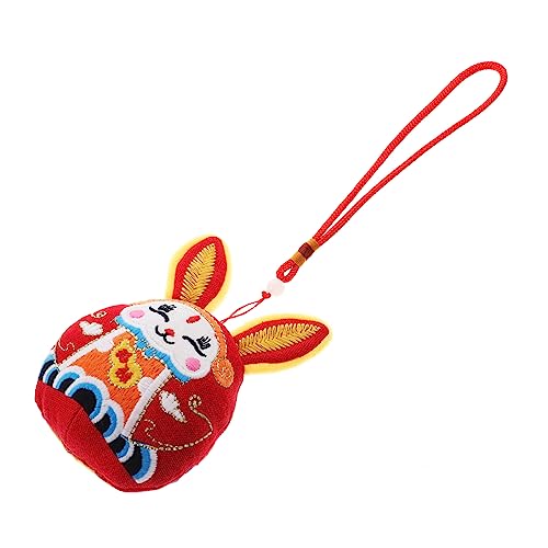 VICASKY Jahr Gefüllt Maskottchen Spielzeug Plüsch Hase Puppe Chinesische Neujahr Ornament von VICASKY