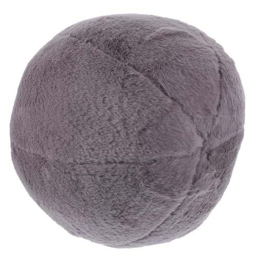 VICASKY Yoga-Ball-Plüsch Cute Pillow Living Room Decoration Wohnaccessoire Decorative Pillows Decor Pillow Kugelförmiges Sofakissen Plüschkugel Mini-Ballkissen einfarbiges Kugelkissen Grey von VICASKY