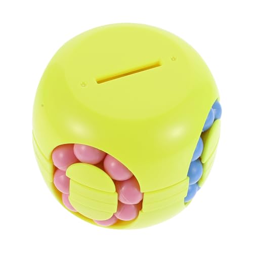 VICASKY Zauberwürfel Sparschwein Finger Rotierende Bohnen Burger Rotierender Bohnenwürfel Perlen-Puzzle- Puzzle Würfel Fingerspitzen-bohnenwürfel- Drehbare Bohnendose Abs von VICASKY