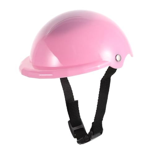 VICASKY Zubehör Für Puppenhelme Puppenhelm Requisite Puppengroßer Helm Puppenfahrradhelm Zum Austauschen Puppengroßer Fahrradhelm Puppe Verkleidet Helm Dekorativer Puppenhelm Rosa Plastik von VICASKY