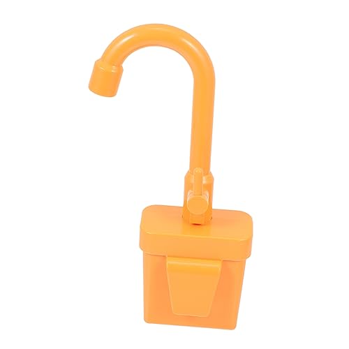 VICASKY Zubehör für Wasserhähne Spielküchenzubehör Miniatur-Szenenmodell küchenspielzeug für Kitchen Toys for Wasserhahn Hausspielzeug Plastik Orange von VICASKY