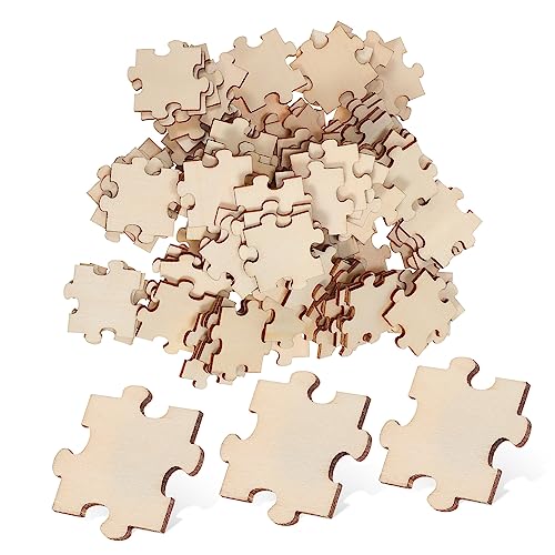 VICASKY Zusammengebaute Bausteine Puzzle-Spielzeug Rätsel malen DIY Bastelausschnitt Leere Rätsel zum Zeichnen DIY leeres Puzzle unvollendetes Rätsel unfertige Holzpuzzles Puzzles aus Holz von VICASKY