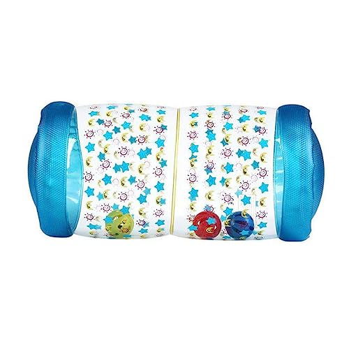 VICASKY aufblasbare Rolle Kriechendes Rollenspielzeug Glocke Activity aktivitätsspielzeug Spielzeuge Trainingsgeräte Fitnessspielzeug Blue von VICASKY