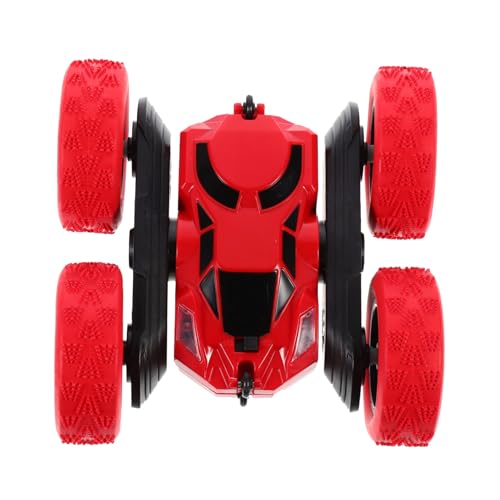 VICASKY doppelseitiges Stuntauto gummireifen Stunt car Kleines Spielzeugauto ferngesteuertes Stunt Auto RC Stunt-Auto kreatives Stuntauto spezielles Stuntauto Offroad- Plastik rot von VICASKY