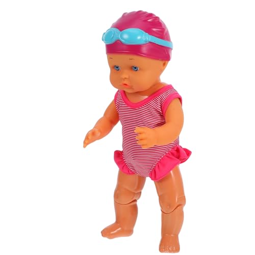 VICASKY elektrische Schwimmpuppe Kinderbadspielzeug Badewannenspielzeug Strand-Babypuppe interaktives wasserspielzeug Fun Toy elektrische Puppe interaktive Puppe PVC von VICASKY