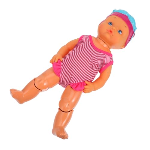 VICASKY elektrische Schwimmpuppe elektrische Schwimmbabypuppe echte Babypuppen Badespielzeug Mini-Puppen interaktives wasserspielzeug interaktive Spielpuppe Badepuppe PVC von VICASKY