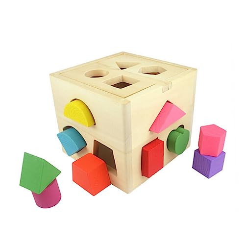 VICASKY formsortierwürfel Kinder Puzzle rätselbuch Kinder holzformen holzspielsachen Puzzle für Kinder Toys Kinder rätsel kinderpuzzle rätsel für Kinder Spielzeug Hölzern von VICASKY