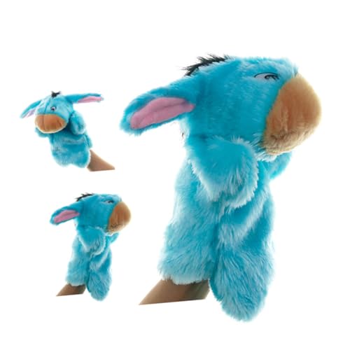 VICASKY üsch Handpuppe Cartoon Esel Fingerpuppe Für Farbe Zufällig Tier Handfigur Kuscheltier Puppenspielzeug Für Kreatives von VICASKY