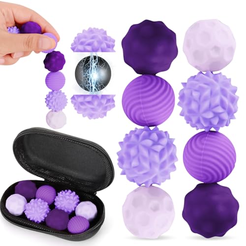 8 Stück Magnetische Fidget Toys, VICTERR Magnetische Sensorik Bälle, Anti-Stress Spielzeug aus Silikon, Fidget Bälle Magnetspiele Anti-Stress Spielzeug für Erwachsene Kinder Stressabbau Lila 8 Stück Magnetische Fidget Toys, VICTERR Magnetische Sensorik Bälle, Anti-Stress Spielzeug aus Silikon, Fidget Bälle Magnetspiele Anti-Stress Spielzeug für Erwachsene Kinder Stressabbau Lila von VICTERR
