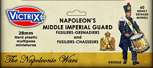 Victrix VX0016 - Napoleons französische mittlere kaiserliche Garde - 60er Set Box - 28mm Plastikminiaturen Napoleon von VICTRIX