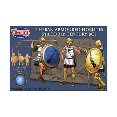 Victrix VXA003 - Theban Gepanzerte Hopliten 5. Bis 3. Jahrhundert v. Chr. - 48 Abbildung Box Set - 28 mm Kunststoff Minatures - Griechischen Antiker von VICTRIX