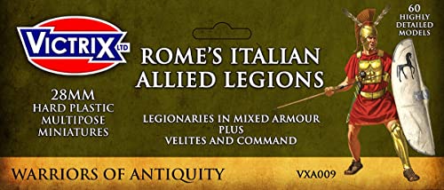 Victrix VXA009 - Rome's Italian Allied Legions. Legionaries In Mixed Armour Plus Velites and Command - 60 Figure Box Set - 28mm Plastic Miniatures - Roman Italian von VICTRIX