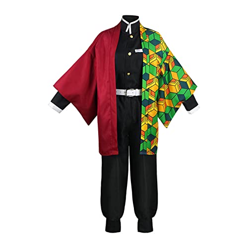 VIDOJI Anime Tomioka Giyuu Kimono Cosplay Kostüm Set Uniform Outfit,M-Set von VIDOJI