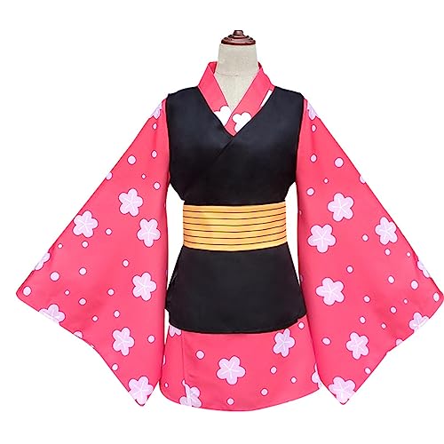 VIDOJI Kinder/Erwachsene Anime Cosplay Kostüm Makomo Kimono Halloween Party,130-Set VIDOJI Kinder/Erwachsene Anime Cosplay Kostüm Makomo Kimono Halloween Party,130-Set von VIDOJI