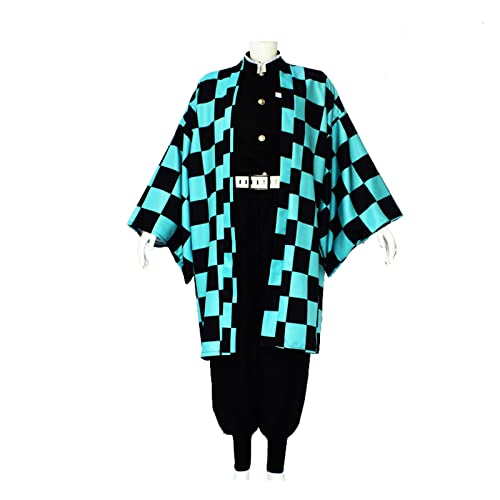 VIDOJI Tanjirou Kamado Cosplay Kostüm Anime Cosplay Kimono Outfit,XXL-Green VIDOJI Tanjirou Kamado Cosplay Kostüm Anime Cosplay Kimono Outfit,XXL-Green von VIDOJI