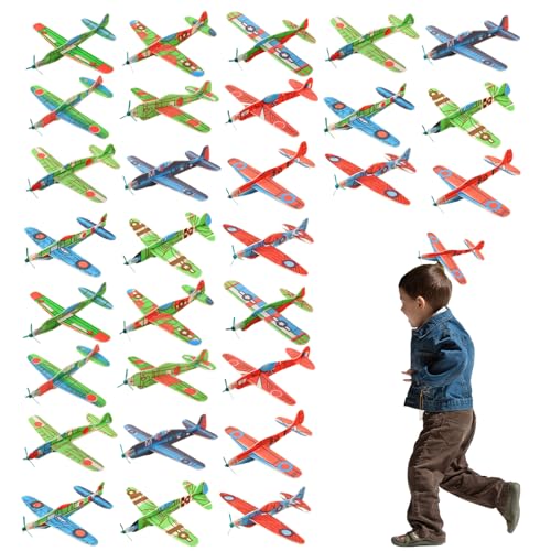 VIDSTW 30 Stück Styropor Flugzeuge für Kinder Flieger Styropor Kinder Farbenfroh Styroporflieger Spielzeug Gratfrei Styropor Flieger Schlitzdesign Spielzeug Flugzeug für Gärten Rasenflächen Strände VIDSTW 30 Stück Styropor Flugzeuge für Kinder Flieger Styropor Kinder Farbenfroh Styroporflieger Spielzeug Gratfrei Styropor Flieger Schlitzdesign Spielzeug Flugzeug für Gärten Rasenflächen Strände von VIDSTW