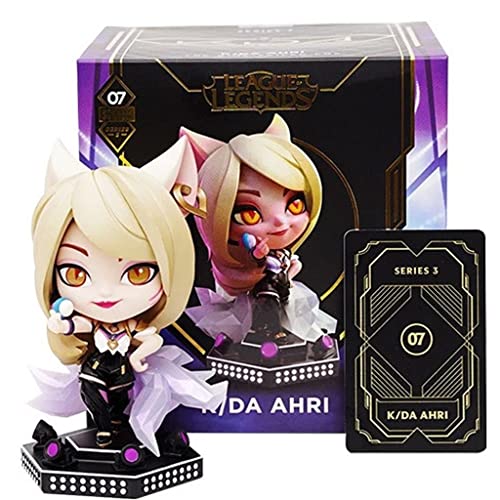 VIERNRG Für Leagëe of Legehonds-Figur KDA Ahri, zarte und niedliche Statue für Leagëe of Legeappds Merch Geschenk, kommt mit Originalbox und Verifizierungskarte von VIERNRG