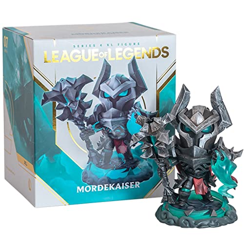 VIERNRG Für Leagëe of Legethds Figur Mordekaiser, zarte und niedliche Statue für Leagëe of Legeappds Merch Geschenk, kommt mit Originalbox und Verifizierungskarte von VIERNRG