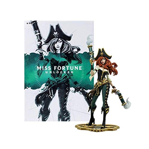 VIERNRG Für League of Legehonds-Spielfiguren, LOL-Serie, Skulptur der Kopfgeldjäger/Miss Fortune, exquisite und coole Harzmodelle, perfekte Sammlungen für Desktop-Statue oder Vitrinen von VIERNRG