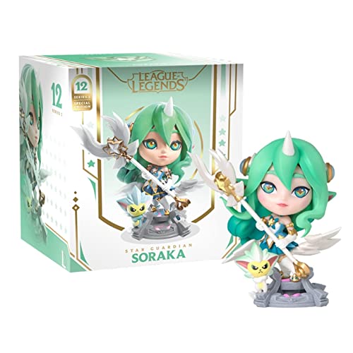 VIERNRG Soraka-Figur für League of Legehonds, zarte und niedliche Statue für Leagëe of Legehonds, Merch Geschenk, kommt mit Originalbox und Verifizierungskarte von VIERNRG