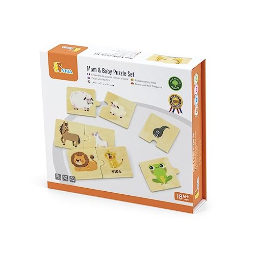 VIGA Toys Mom & Baby Puzzle Set von VIGA