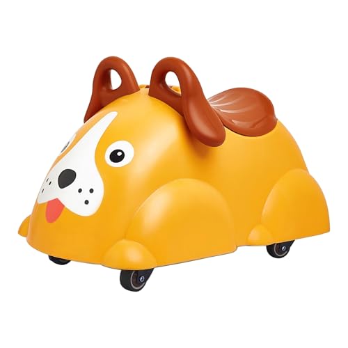 Viking Toys Rutscher Cute Rider Hund - ab 12 Monaten geeignet - bis 40kg belastbar - mit Rutschsicherung, Laderaum unter dem Sitz - inkl. 2 Mini Cute Riders von VIKINGTOYS