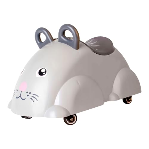 Viking Toys Rutscher Cute Rider Maus - ab 12 Monaten geeignet - bis 40kg belastbar - mit Rutschsicherung, Laderaum unter dem Sitz - inkl. 2 Mini Cute Riders von VIKINGTOYS