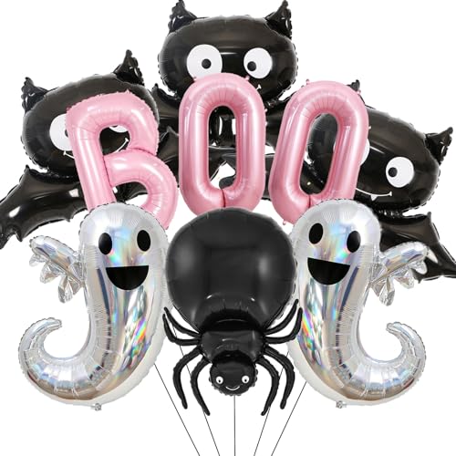 VIKY® Halloween Deko BOO Fledermaus Folienballon,9 Stk Geister Fledermäuse Spinne Luftballons Set,Fledermaus Deko Horror Deko Ballon,Helloween Deko Ballons für Geburtstag Karneval Halloween Party Deko VIKY® Halloween Deko BOO Fledermaus Folienballon,9 Stk Geister Fledermäuse Spinne Luftballons Set,Fledermaus Deko Horror Deko Ballon,Helloween Deko Ballons für Geburtstag Karneval Halloween Party Deko von VIKY