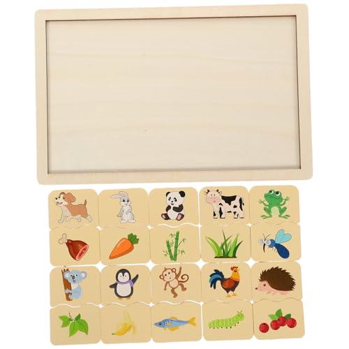 VILLCASE 1 Satz Pädagogisches Puzzle Puzzlematte Puzzles Aus Holz Holzpuzzles Für Kleinkinder Passendes Holzpuzzle -rätsel Lernrätsel Für Kleinkinder Hölzern von VILLCASE