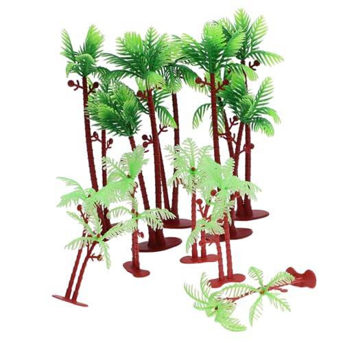 VILLCASE 10 Stück Teiliges Miniatur Kokosnussbaum Modell Detailgetreue PVC Mikrolandschaft Dekoration Langlebig Farbecht für Sandtisch DIY und Miniaturgärten VILLCASE 10 Stück Teiliges Miniatur Kokosnussbaum Modell Detailgetreue PVC Mikrolandschaft Dekoration Langlebig Farbecht für Sandtisch DIY und Miniaturgärten von VILLCASE