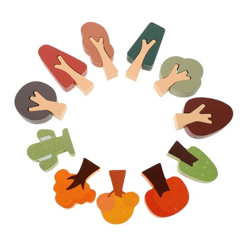 VILLCASE 11 Stück Teiliges Holzspielzeug Bäume für Modelleisenbahn Zubehör Naturgetreue Miniaturwald Bäume in Verschiedenen Formen und Sicher Glatte Oberfläche für Diorama und Fantasievolle VILLCASE 11 Stück Teiliges Holzspielzeug Bäume für Modelleisenbahn Zubehör Naturgetreue Miniaturwald Bäume in Verschiedenen Formen und Sicher Glatte Oberfläche für Diorama und Fantasievolle von VILLCASE