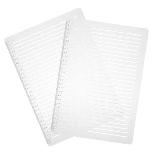VILLCASE 2 Sätze Lineal Schablonen Abstand Kunststoff Schreib Zeichenvorlage mit Geraden Strichen für Journaling Umschlag Adressierung Präzise Ausrichtung Anleitung VILLCASE 2 Sätze Lineal Schablonen Abstand Kunststoff Schreib Zeichenvorlage mit Geraden Strichen für Journaling Umschlag Adressierung Präzise Ausrichtung Anleitung von VILLCASE