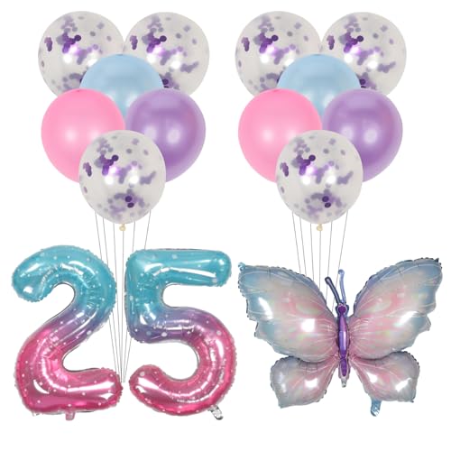 VILLCASE 2 Sets Blase Ballons Glänzende Tasche Geburtstag Party Prop Party Ballon Decor Aluminium Film von VILLCASE