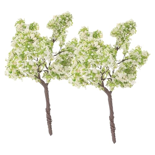 VILLCASE 2 Stücke Chic Baum Figur Miniatur Pflanze Solar Lichter Outdoor Eisen Draht Baum Pulver von VILLCASE