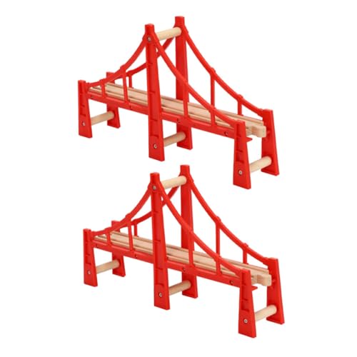 VILLCASE 2 Stücke Spielzeug Zug Bridges Überführung Modell Spielzeug Spielzeug Zug Track Zubehör von VILLCASE