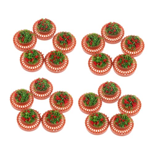 VILLCASE 20 Stück Maßstab Kunststoff Blumentöpfe für Puppenhaus Landschaftsgestaltung Sandtisch Modelle für Sukkulenten Basteln VILLCASE 20 Stück Maßstab Kunststoff Blumentöpfe für Puppenhaus Landschaftsgestaltung Sandtisch Modelle für Sukkulenten Basteln von VILLCASE