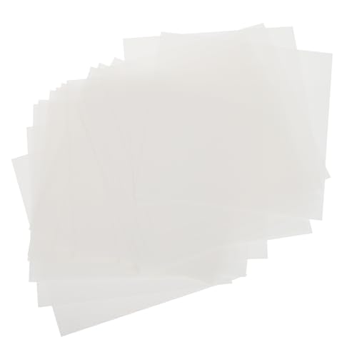 VILLCASE 24 Blätter Schnitt Silhouette Vorlage Durchsichtiges Polyfolien Schablonenpapier Bastelschablonenmaterial Schablonen Acetat Schablonenmaterial Durchscheinendes Bastelpapier von VILLCASE