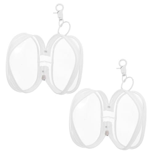 VILLCASE 2Pcs Clear Figure Display -Tasche Mit Schlüsselbeutel Weißer Puppenspeicher Hanging -Display -Hülle Tragbarer Puppenbeutel -Tragetasche Mit Reißverschluss Für Die Darstellung Von von VILLCASE